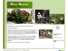 Tablet Screenshot of bluedenimtreeservice.com